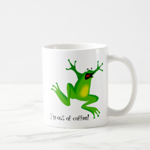Panic Frog Needs Coffee Coffee Mug