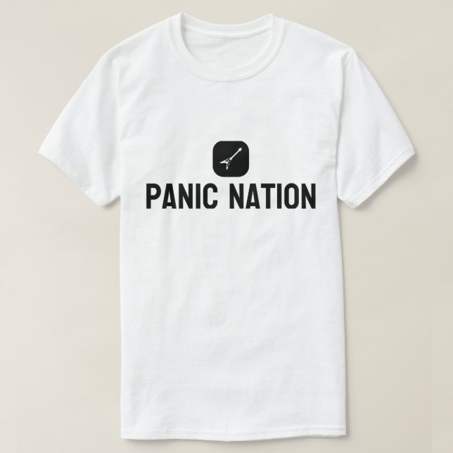 Panic Nation Logo T-Shirt (Design Front)
