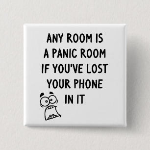 Panic Room 15 Cm Square Badge