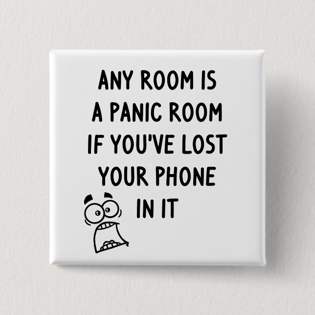 Panic Room 15 Cm Square Badge (Front)