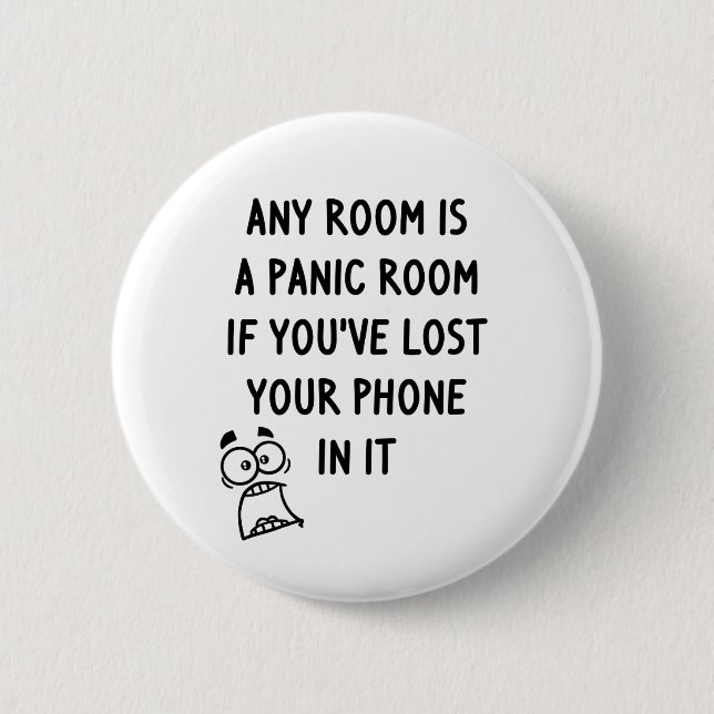 Panic Room 6 Cm Round Badge (Front)