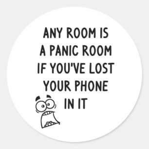 Panic Room Classic Round Sticker