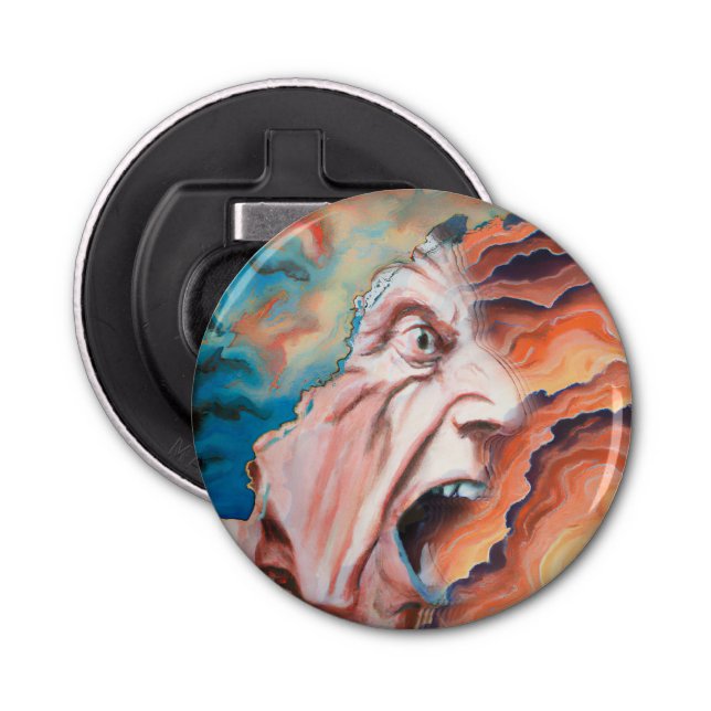 Panic Waves Oil Painting Bottle Opener (Front)