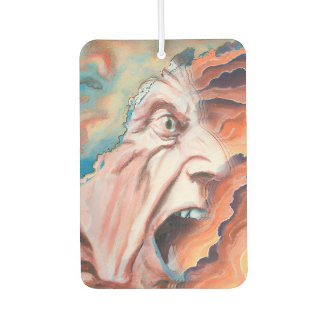Panic Waves Oil Painting Car Air Freshener (Front)