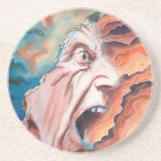 Panic Waves Oil Painting Coaster