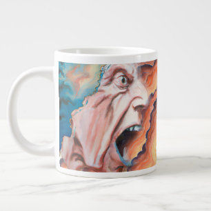 Panic Waves Oil Painting Large Coffee Mug
