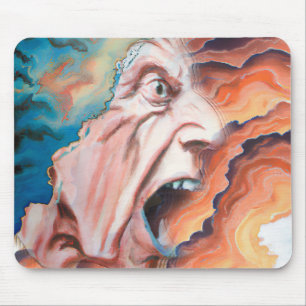 Panic Waves Oil Painting Mouse Mat