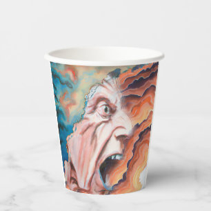 Panic Waves Oil Painting Paper Cups