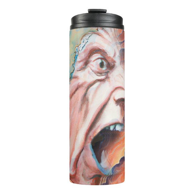 Panic Waves Oil Painting Thermal Tumbler (Front)