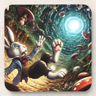 Panicked Bunny Falling Down The Rabbit Hole Coaster