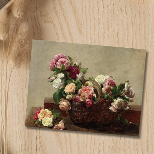 Panier de Roses – Henri Fantin-Latour Postcard