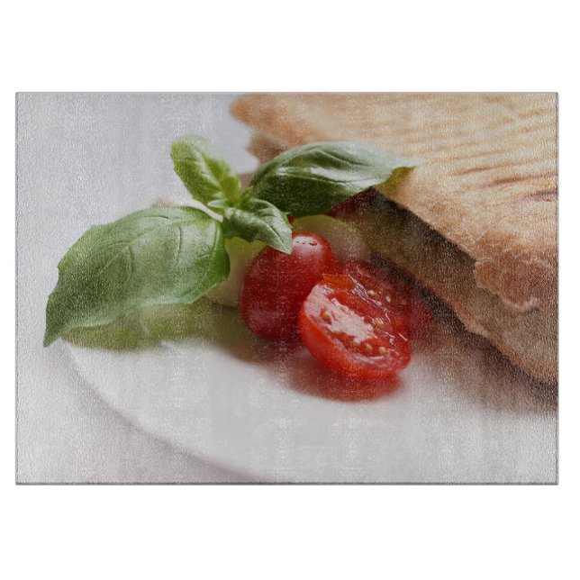 Panini Caprese healthy Italian food Cutting Board (Front)