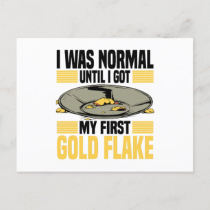 Panning for gold postcard