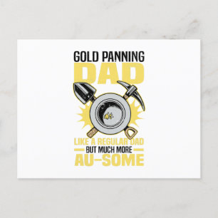 Panning for gold postcard