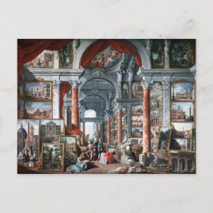 Pannini - Gallery of Views of Modern Rome Postcard
