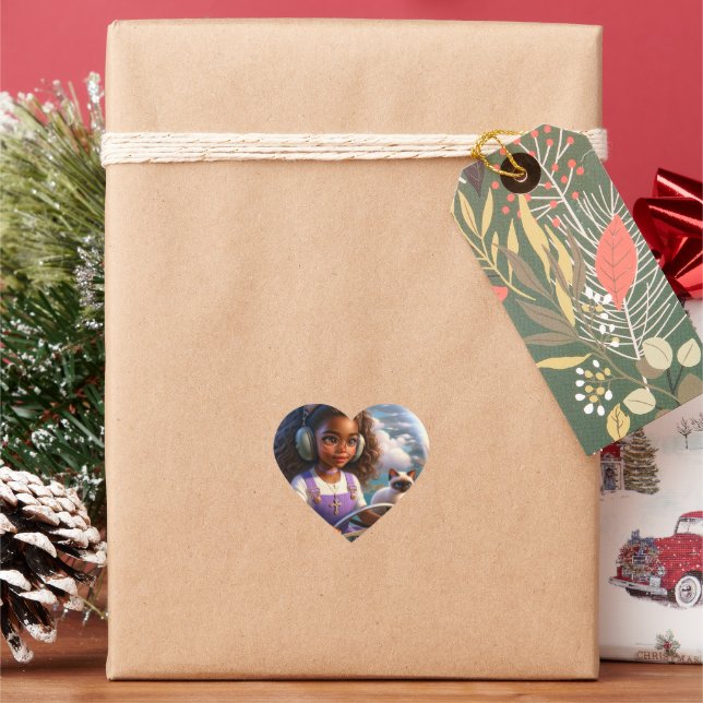 Panola and Gata Keepsake Sticker (Holiday)