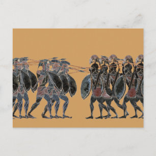 Panoply - Ancient Greek hoplite battle line Postcard