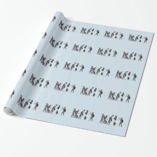 Panoply - Ancient Greek hoplites celebrating Wrapping Paper