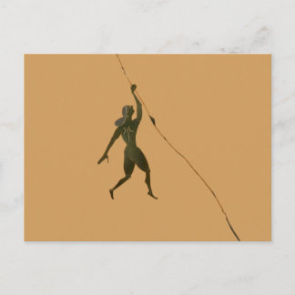 Panoply - Ancient Greek vase crack with climber Postcard