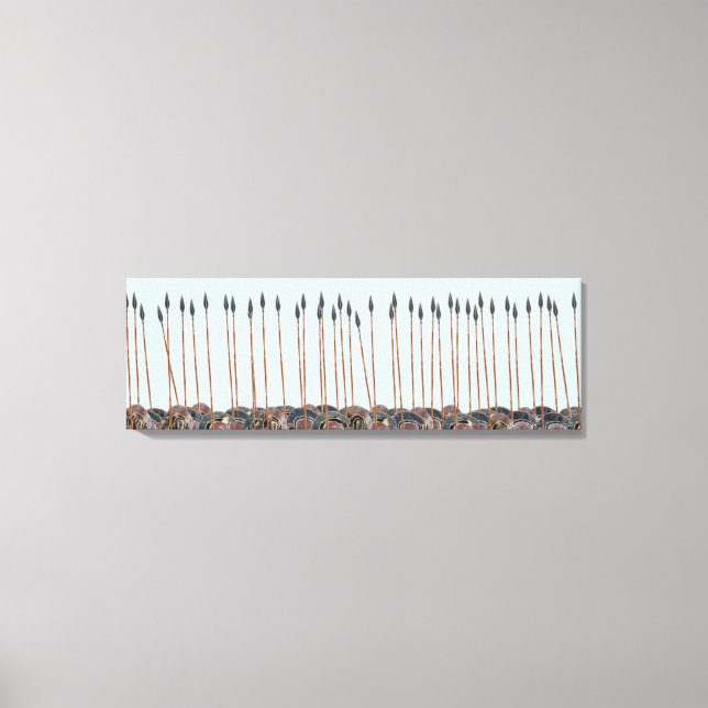 Panoply - Field of Greek hoplite spears Canvas Print (Front)