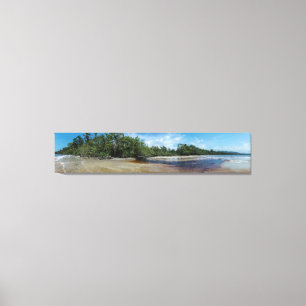 Panorama Cahuita Beach Canvas Print