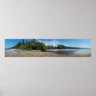 Panorama Cahuita Beach Poster