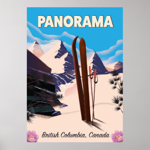 Panorama Canada travel poster