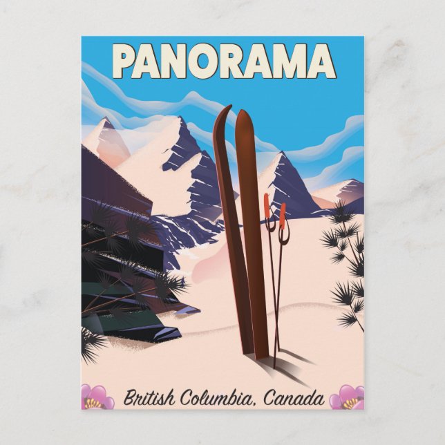 Panorama Canada travel poster Postcard (Front)