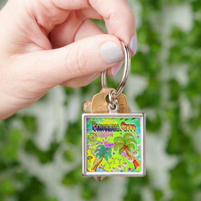 Panorama City Mind Focus Keychain (Hand)