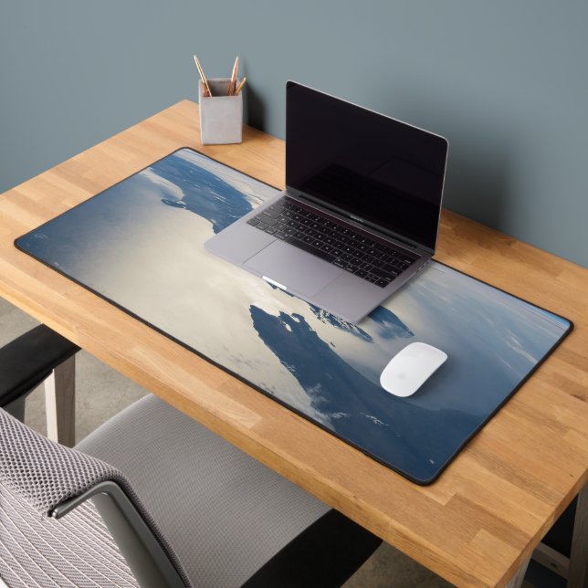 Panorama From Space Highlighting Cook Strait Desk Mat (Office 2)
