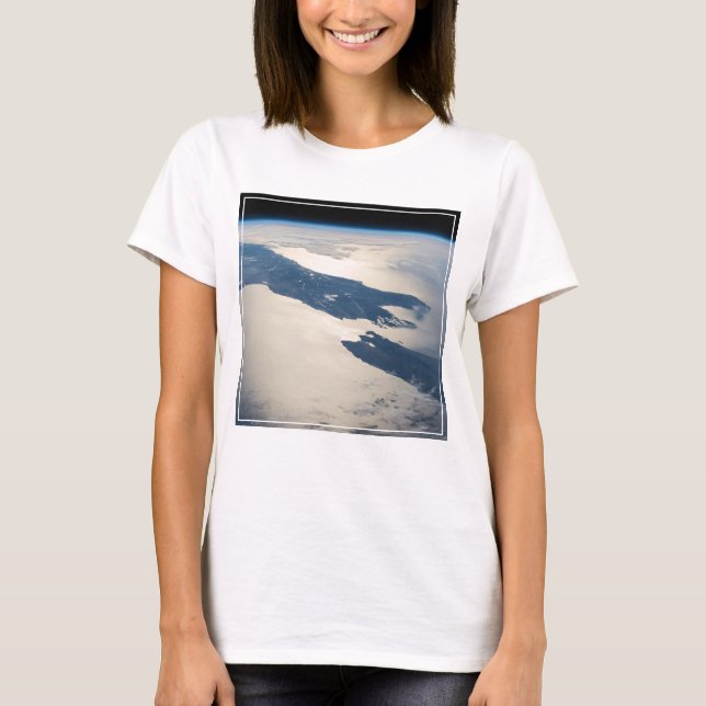 Panorama From Space Highlighting Cook Strait T-Shirt (Front)