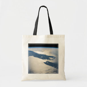 Panorama From Space Highlighting Cook Strait Tote Bag