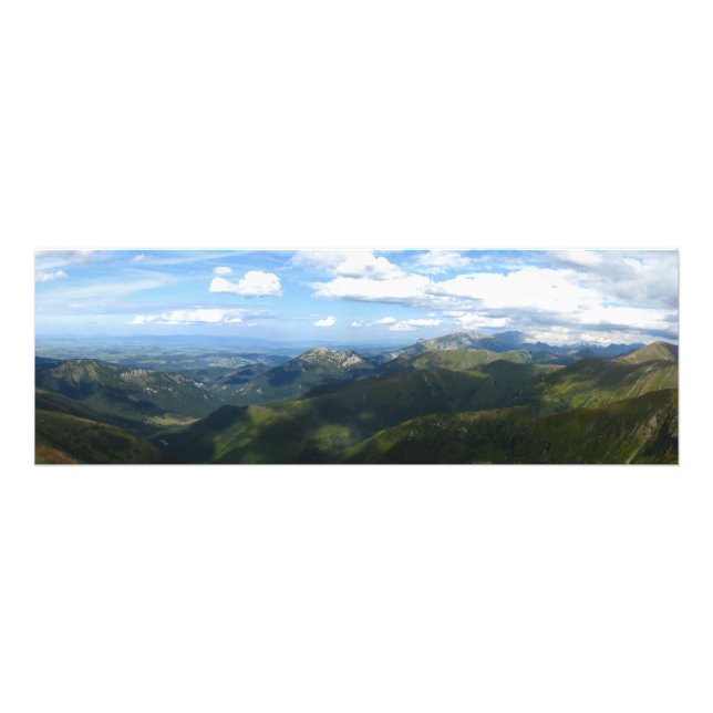 Panorama from Wolowiec, Tatras Photo Print (Front)