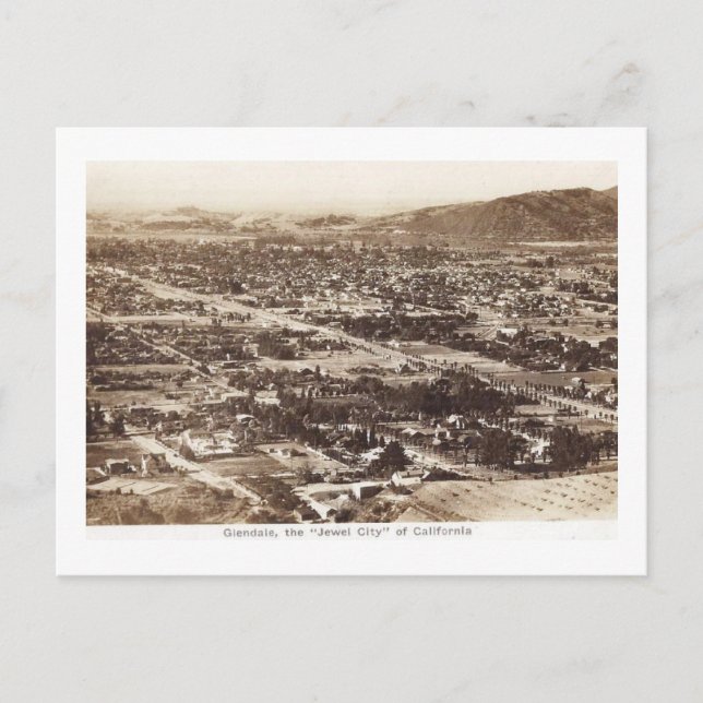 Panorama, Glendale, California Vintage Postcard (Front)