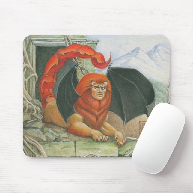 Panorama Manticore Mouse Mat (With Mouse)