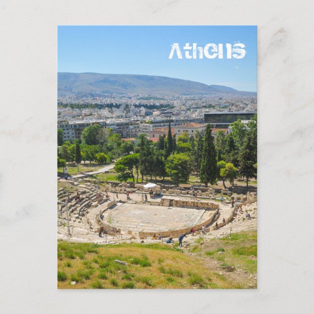 Panorama of Athens, Greece Postcard (Front)