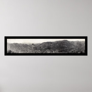 Panorama of Bisbee AZ Photo 1909 Poster