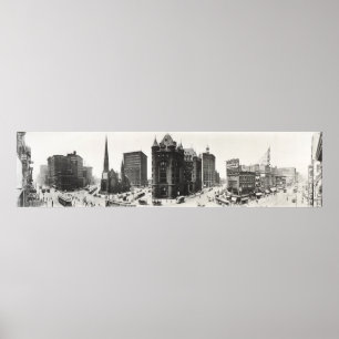 Panorama of Buffalo, New York from 1911. Poster