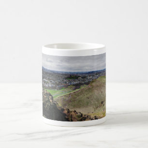 Panorama of Edinburgh Scotland from Arthur's Seat Coffee Mug