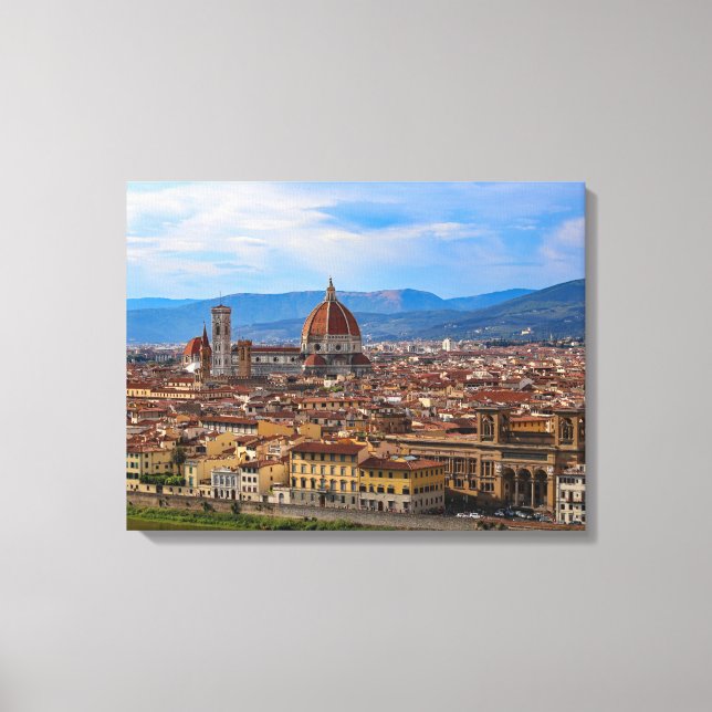 Panorama of Florence in Tuscany - Italy Canvas Print (Front)