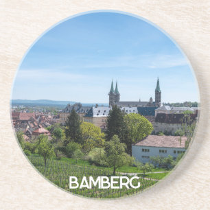 Panorama of historic old town of Bamberg, Germany Coaster