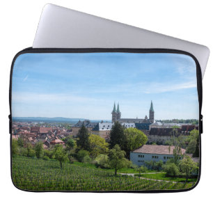 Panorama of historic old town of Bamberg, Germany Laptop Sleeve
