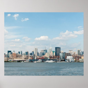 Panorama of Midtown Manhattan over Hudson River Poster