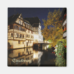 Panorama of Petit France area of Strasbourg Magnet