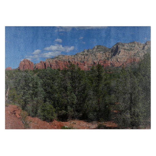 Panorama of Red Rocks in Sedona Arizona Cutting Board (Front)
