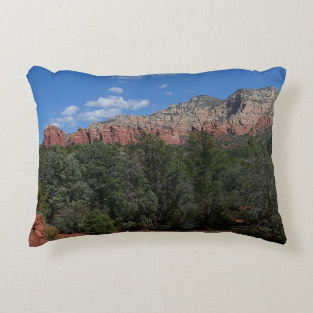 Panorama of Red Rocks in Sedona Arizona Decorative Cushion (Front)