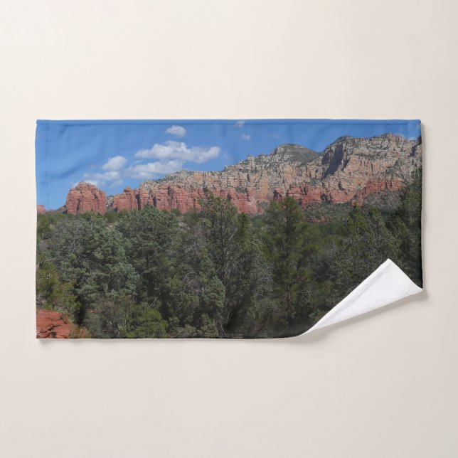 Panorama of Red Rocks in Sedona Arizona Hand Towel (Hand Towel)