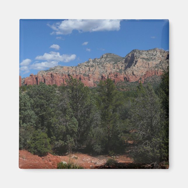 Panorama of Red Rocks in Sedona Arizona Magnet (Front)