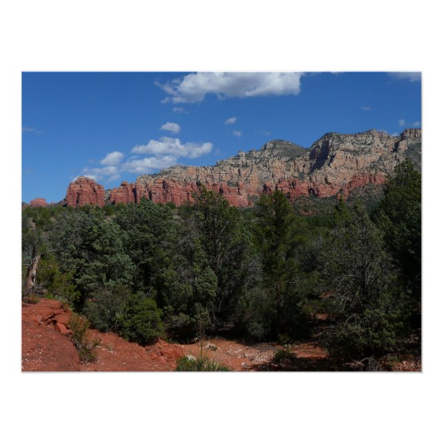 Panorama of Red Rocks in Sedona Arizona Poster (Front)