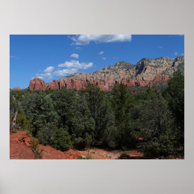 Panorama of Red Rocks in Sedona Arizona Poster (Front)